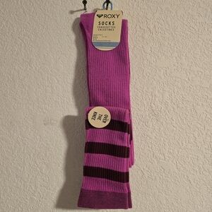 Roxy over the knees socks pink